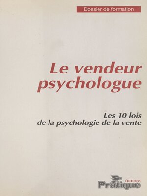 cover image of Le Vendeur psychologue